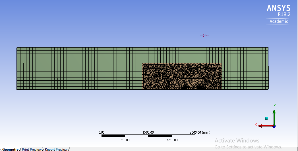 Hexa-mapped volume mesh for Case 1