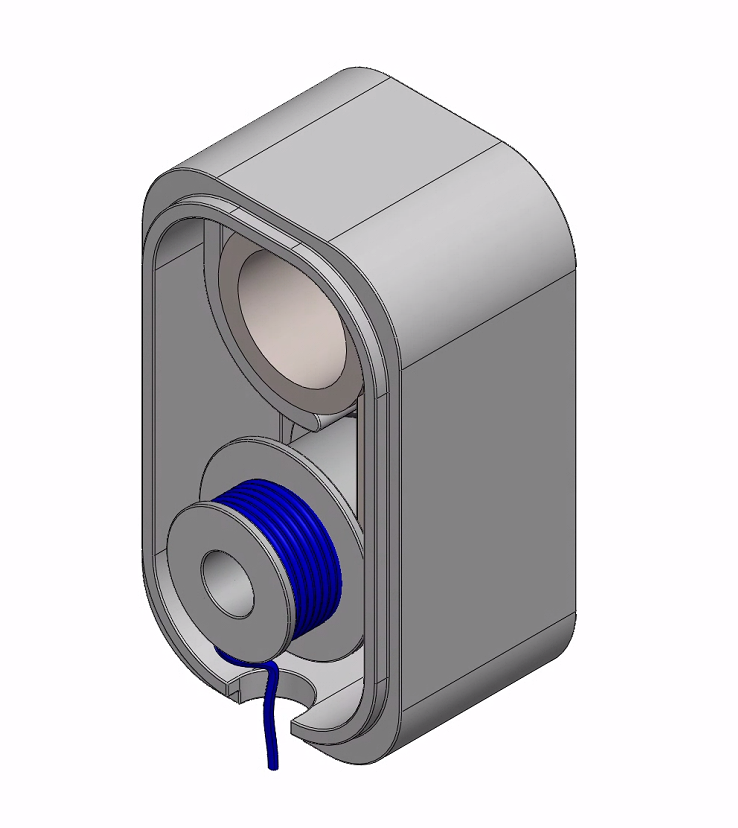 D2 concept: CF spring, A380 spool, TPU gasket