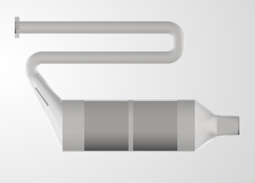 Case 3, guided vane geometry, front view