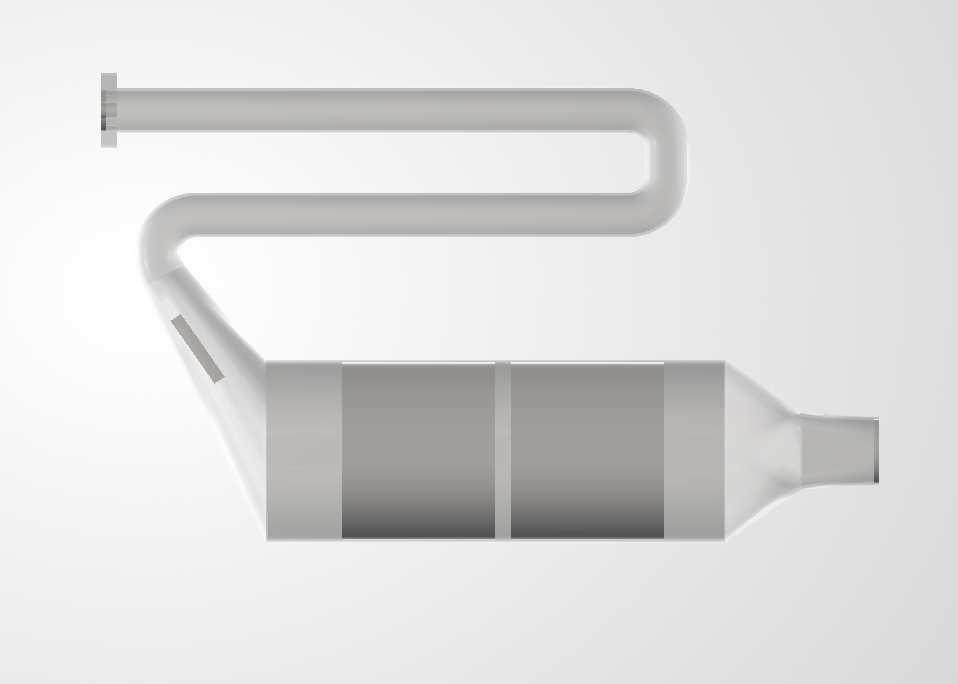 Case 5, guided vane geometry, front view