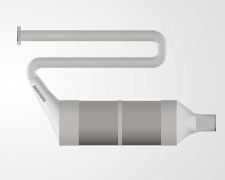 Case 6, final guided vane geometry, front view