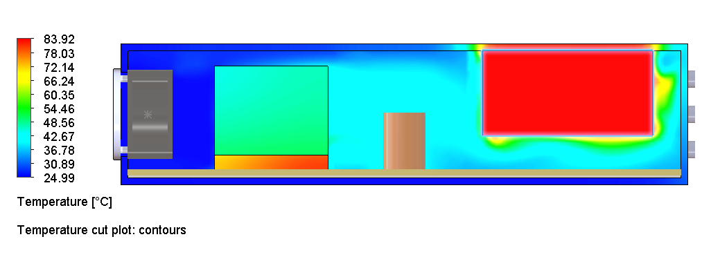 Case 07, temperature cut: chip 50.9°C, power block 84.1°C