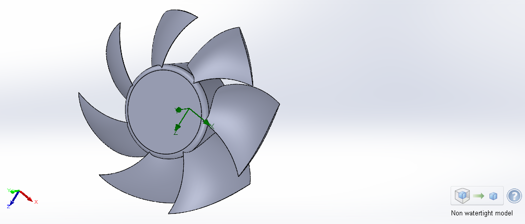 Propeller, 7-blade axial fan